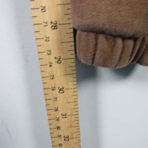 Lonely Ghost Graphic Print Sweatpants Women XL Brown Cotton Relaxed Lounge 608 - Picture 11 of 12